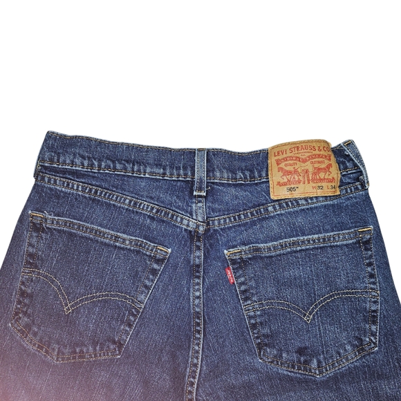 Levis Mens 505 Jeans 32 x 34 - Picture 2 of 4